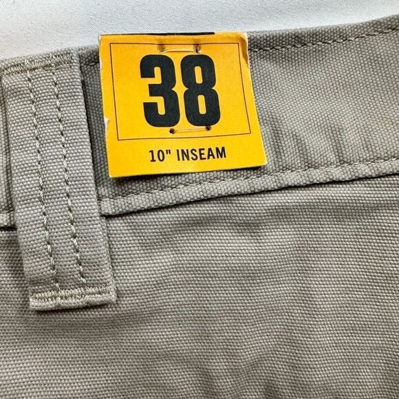 NWT Carhartt Men’s Rugged Flex Relax Fit Canvas Work 10” Short - Tan - Size 38 - Picture 4 of 10
